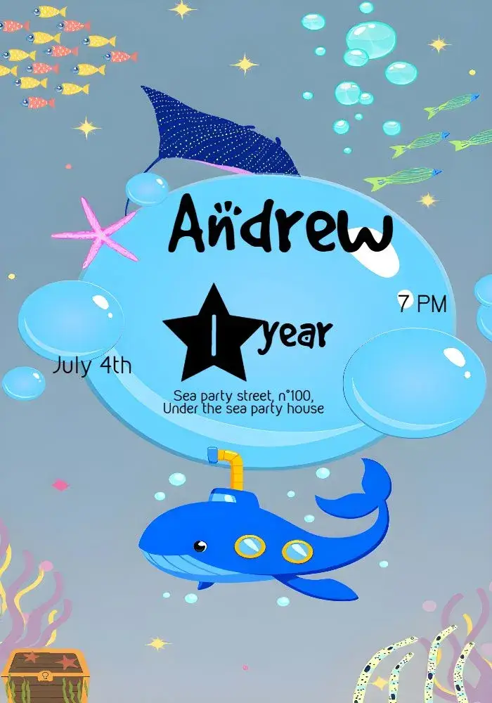 Red Sea Underwater invitation