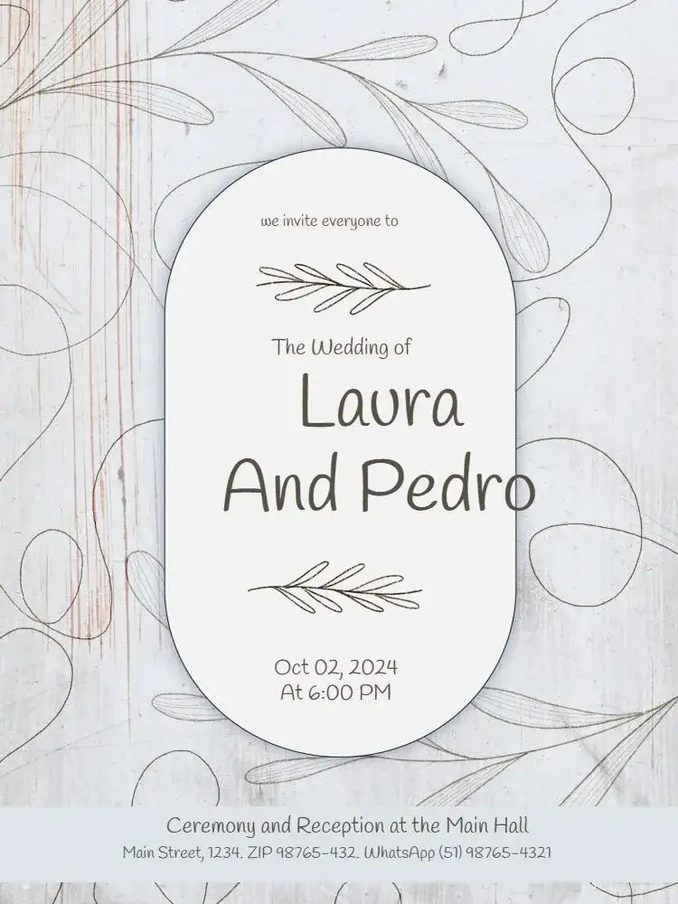 Invitation Rustic Delicate Wife Wedding – Wedding theme rustic, delicate, light, white, minimalist