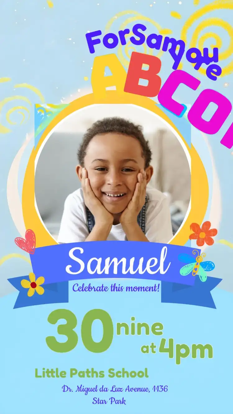 Child Graduation With Photo Theme