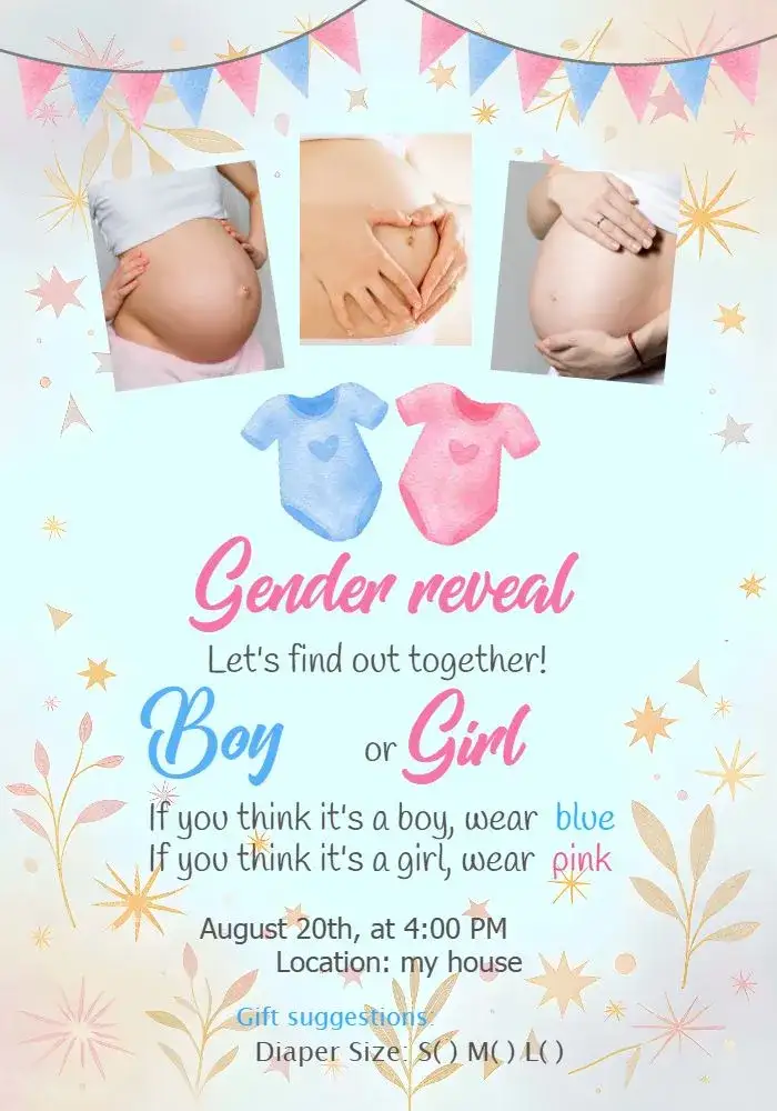 Photo Body Gender Reveal Tea