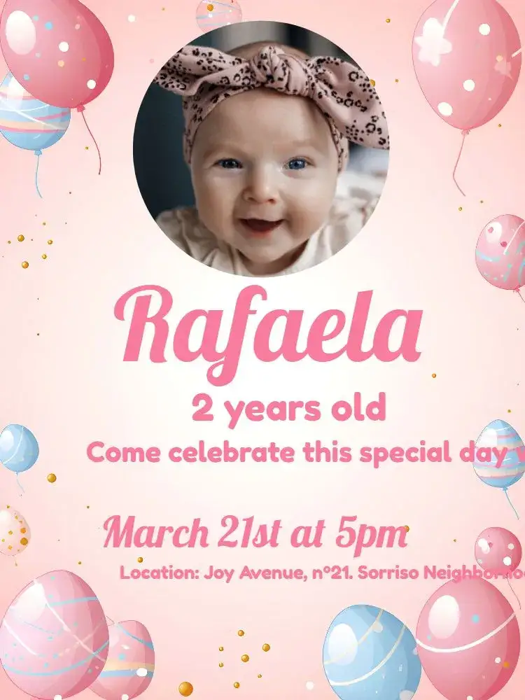 Invitation Easter With Gray Photo – Commemorative Dates theme gray, pink, white, modern, fun, childish