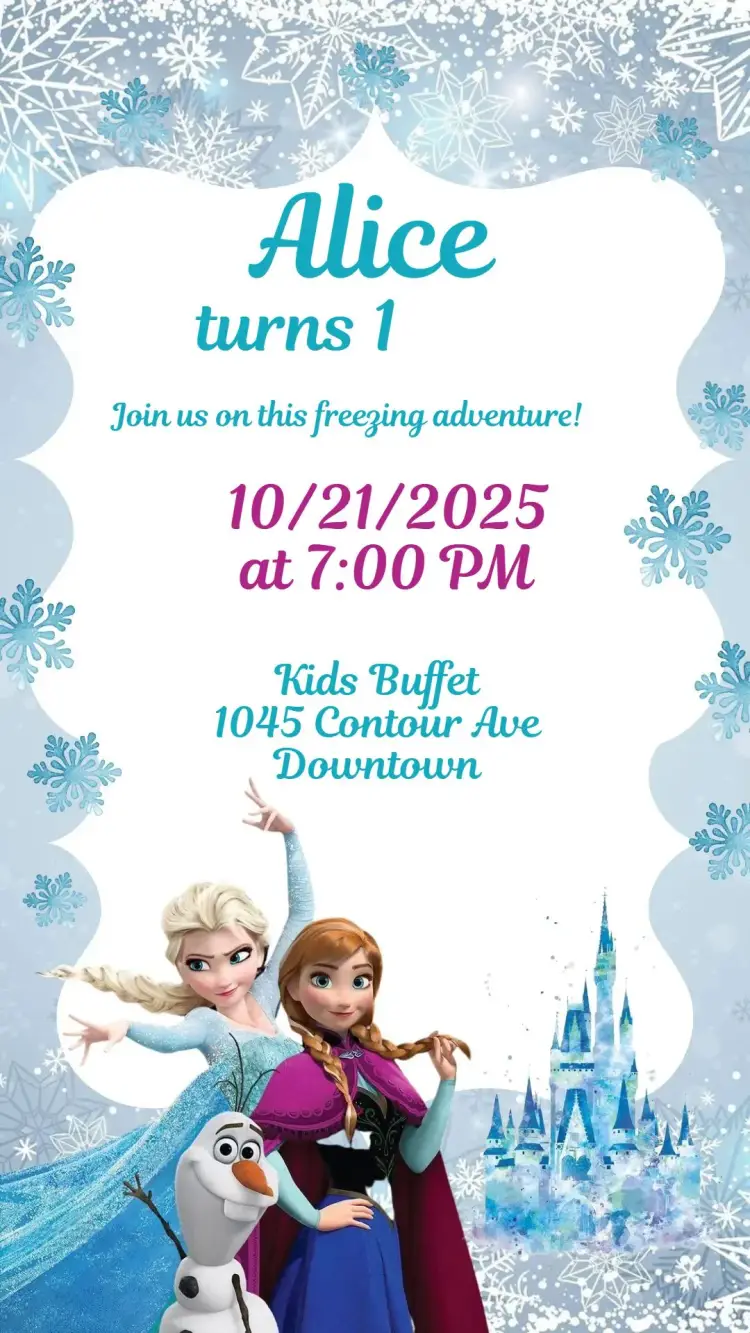 Frozen invitation