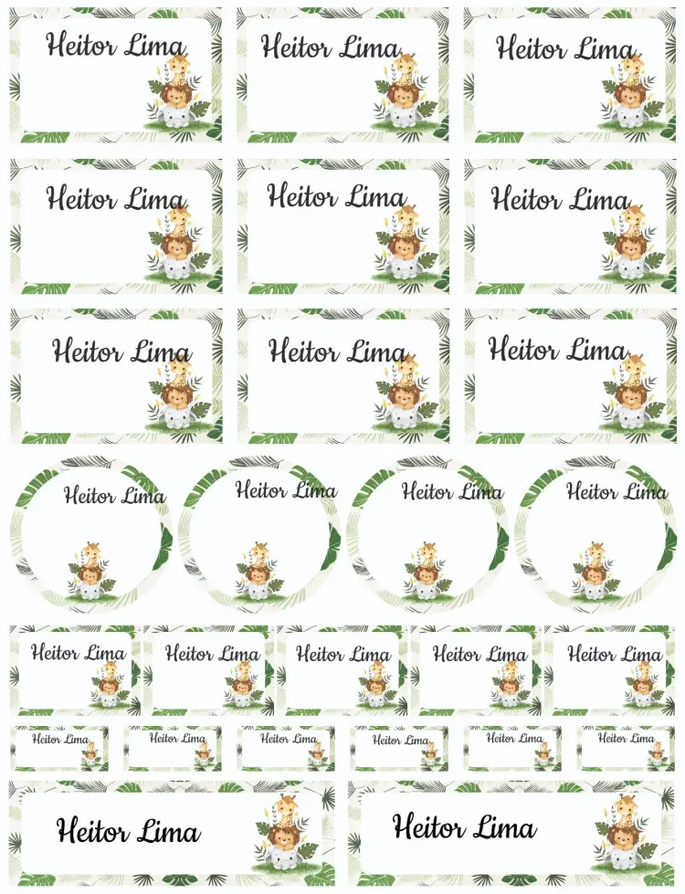 Safari Baby invitation