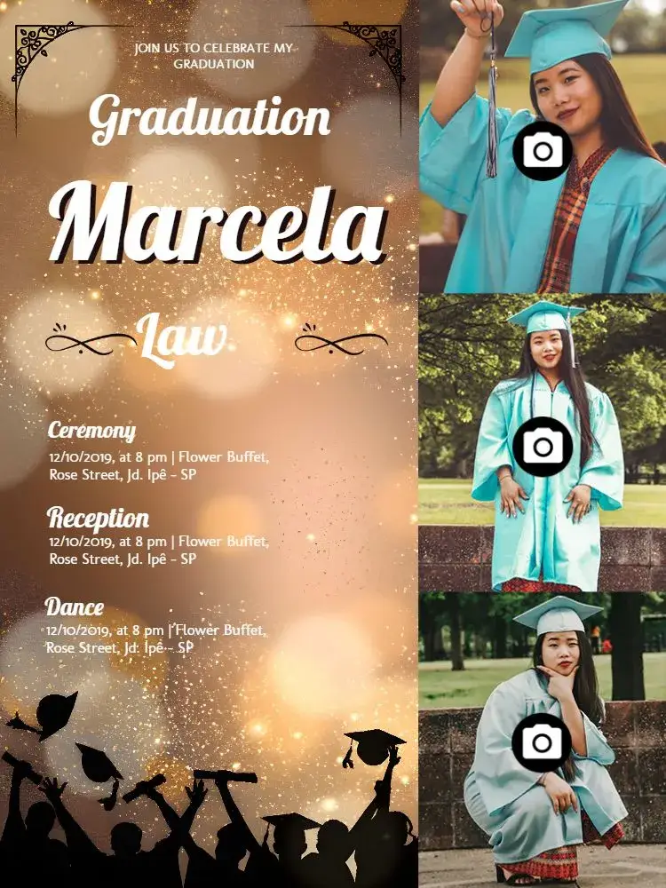 Law Graduation With Light Photos invitation