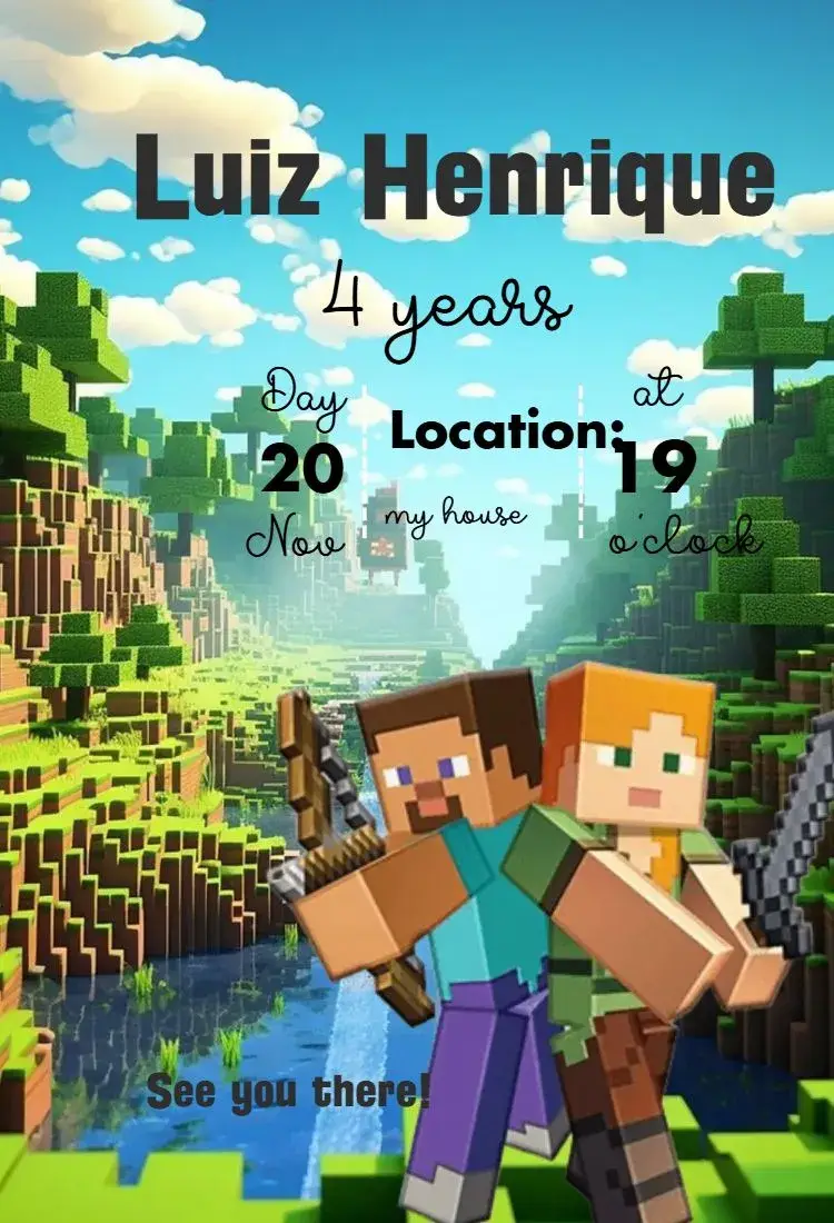 Minecraft Invitation