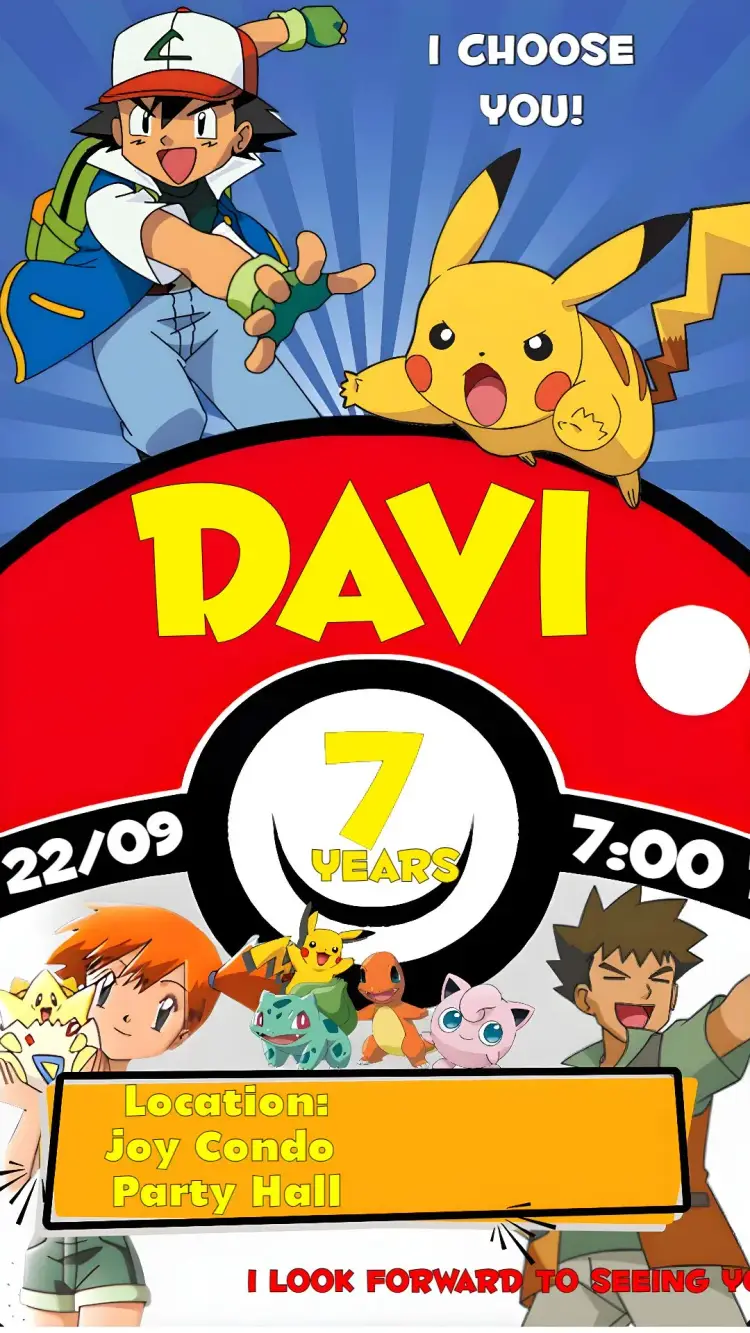Pokémon Rocket invitation