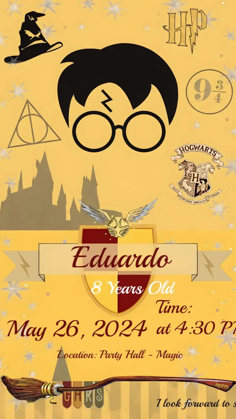 Harry Potter Party invitation