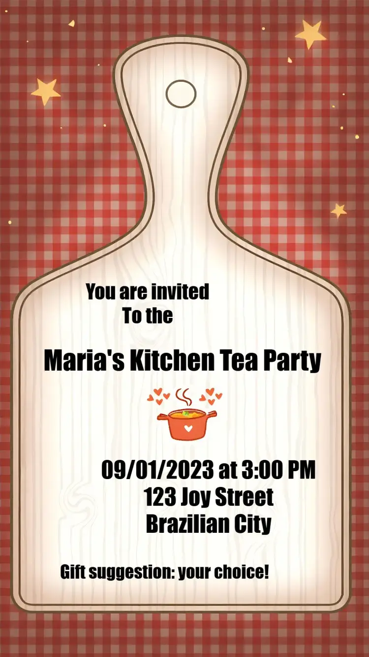 Bridal Shower White invitation
