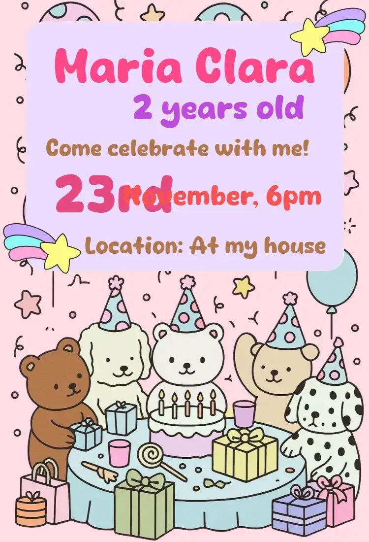 Invite Digital bobbie goods invitation editable and customizable