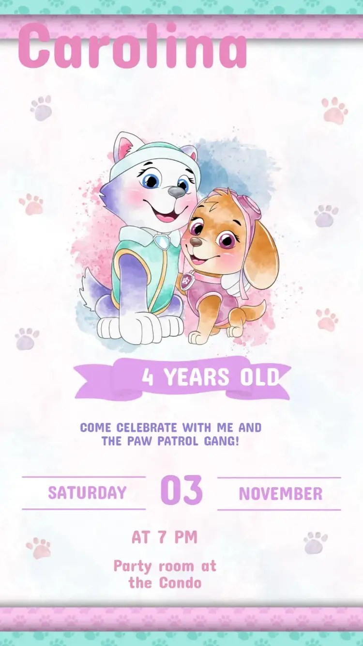 Invitation Sky and Everest Birthday Invitation to edit – Kids' Birthday Party theme colorful, adventure-themed, childish, carnival-inspired, playful, modern