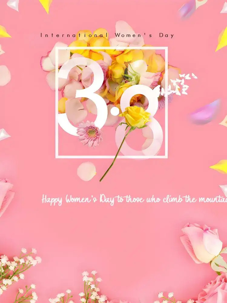 Invitation Post International Working Women's Day – Most searched for theme floral, modern, feminine, elegant, colorful
