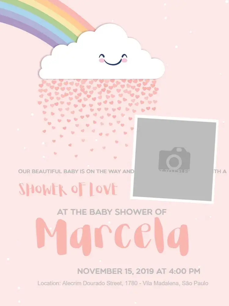 Love Diaper Shower invitation