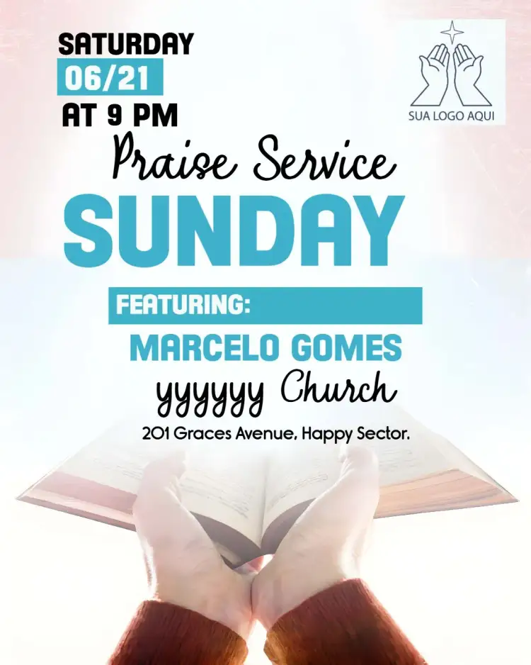 Invitation Art For Church Worship Sunday Flyer – Baptism theme gospel, modern, colorful, accessible, spiritual, inspiring