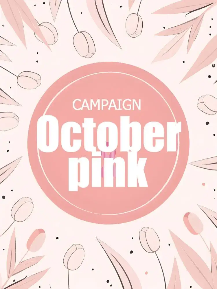 Invitation Post For Breast Cancer Awareness October – Most searched for theme pink, minimalist, modern, delicate, inspirational