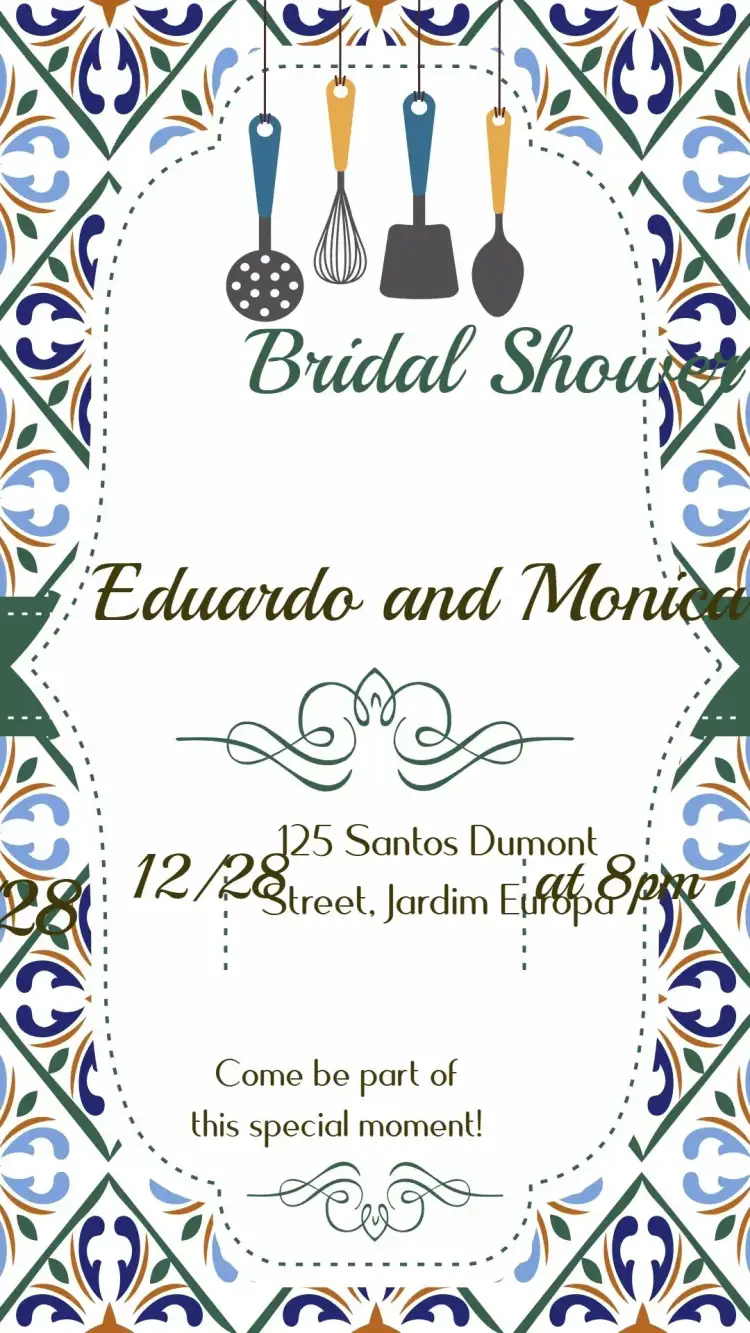 Invitation Bridal Shower – Bridal Shower theme floral, vintage, modern, romantic, minimalist, colorful