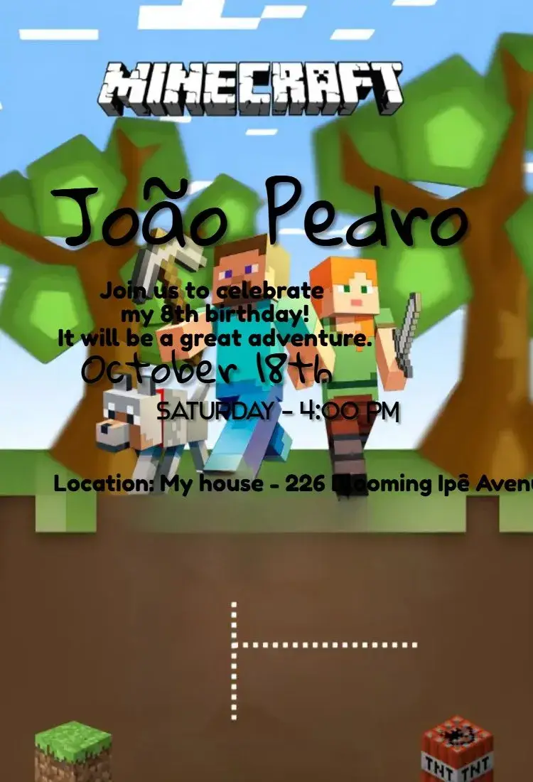 Minecraft invitation