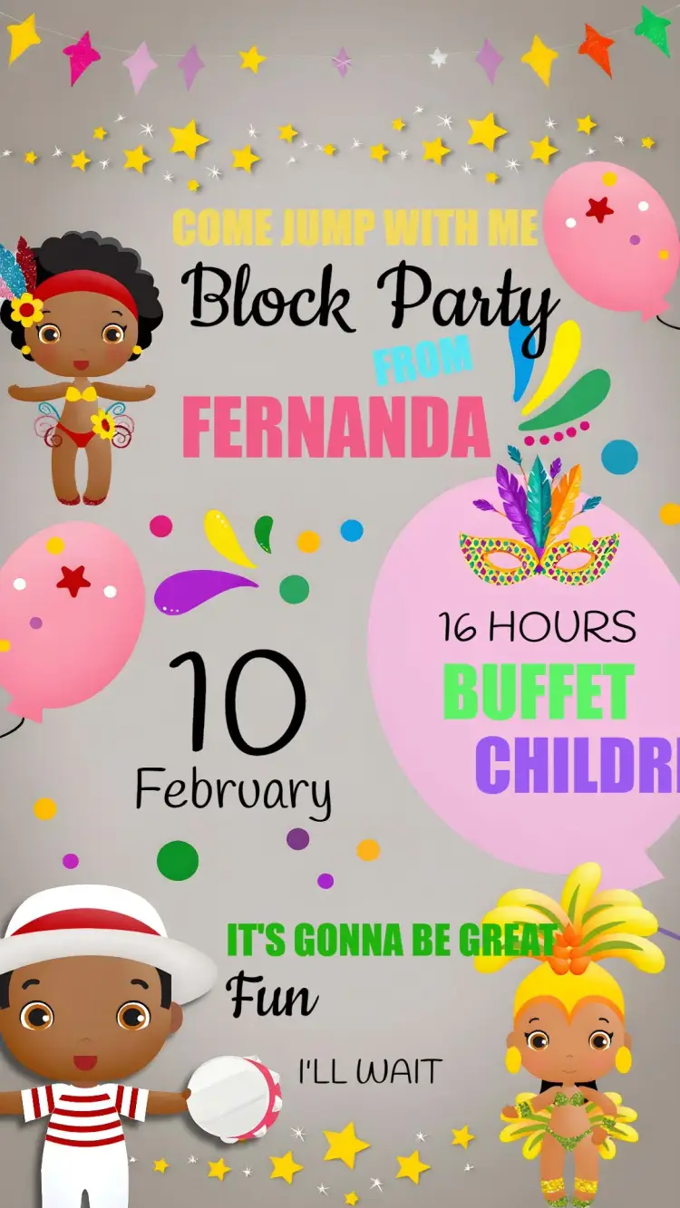 Carnival Samba invitation