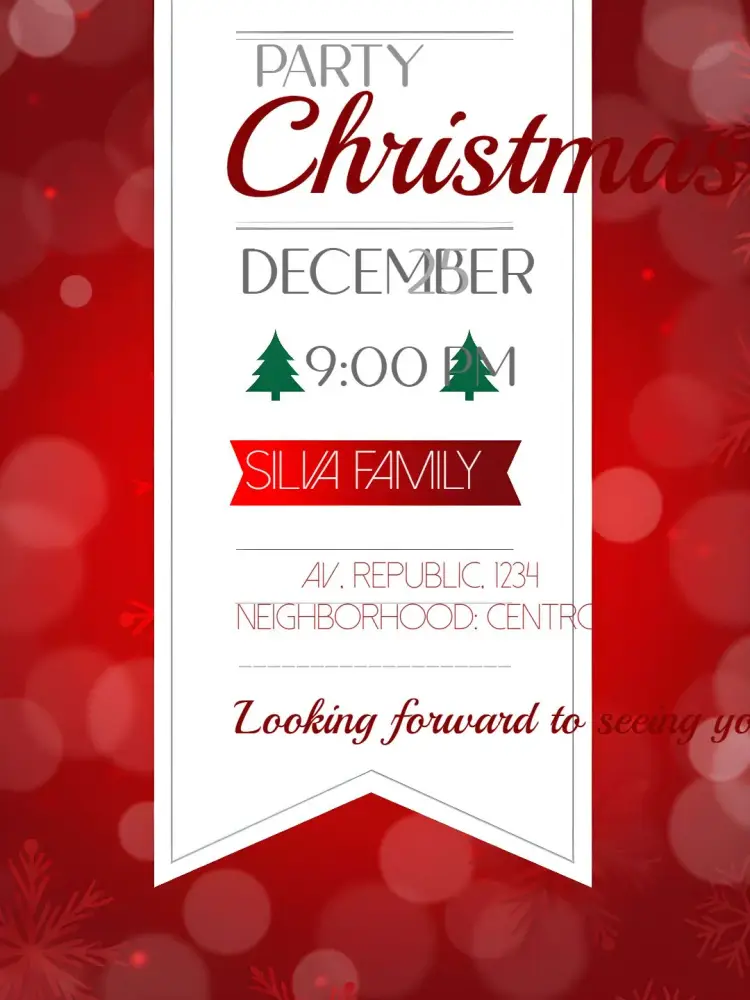Christmas Dinner Party invitation