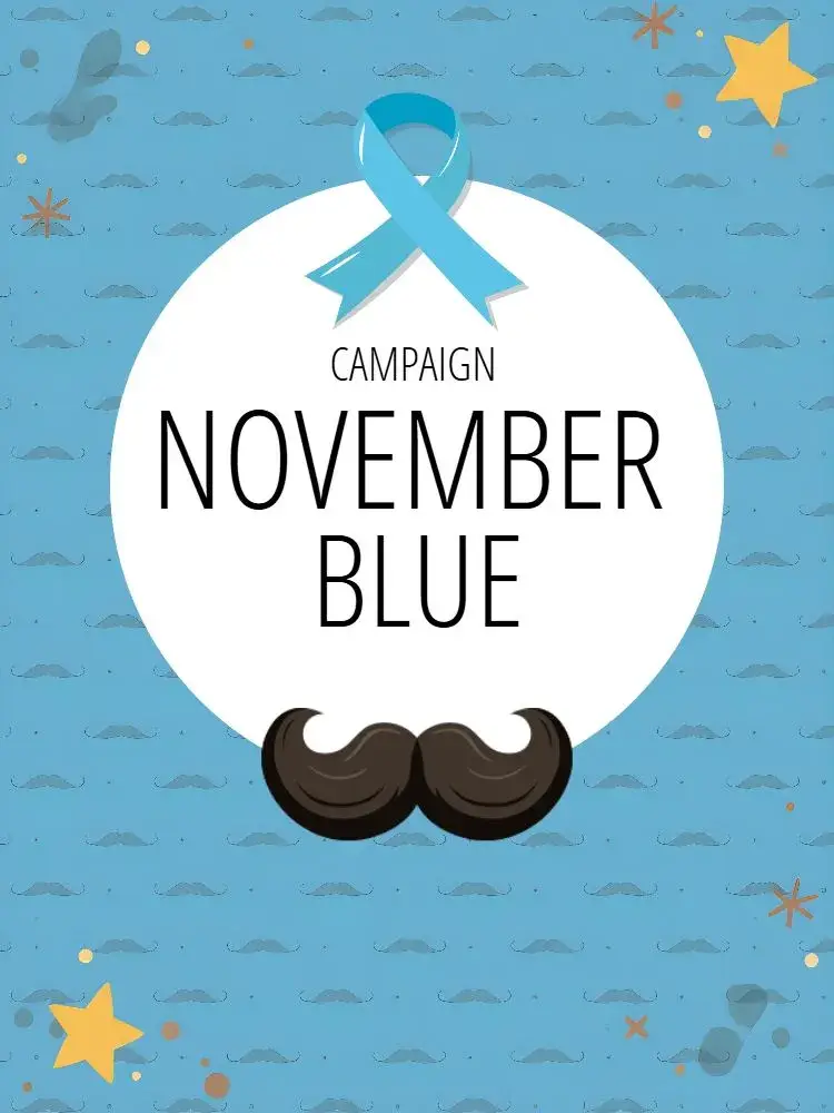 Post For Blue November Cancer invitation