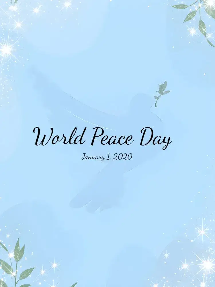 Invitation Post World Peace Day Joy – Commemorative Dates theme minimalist, modern, colorful, inspiring, clean
