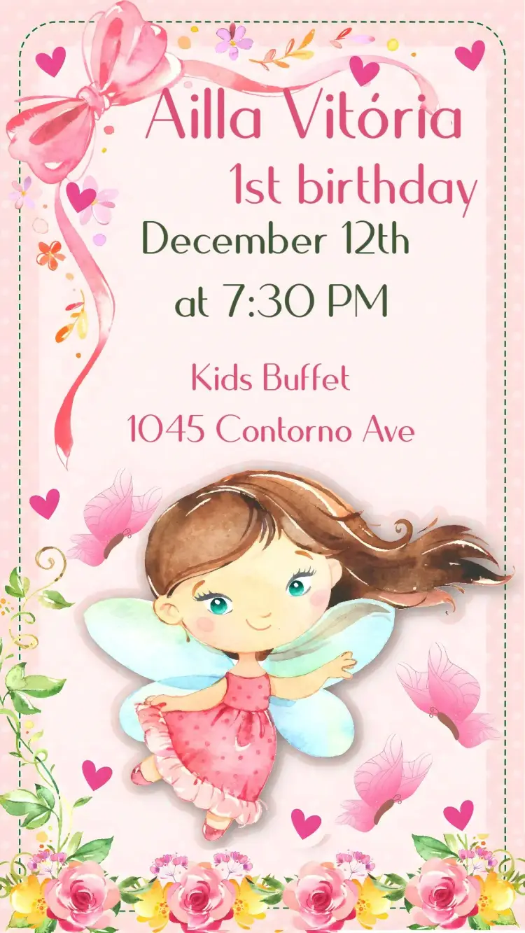 Fairy invitation