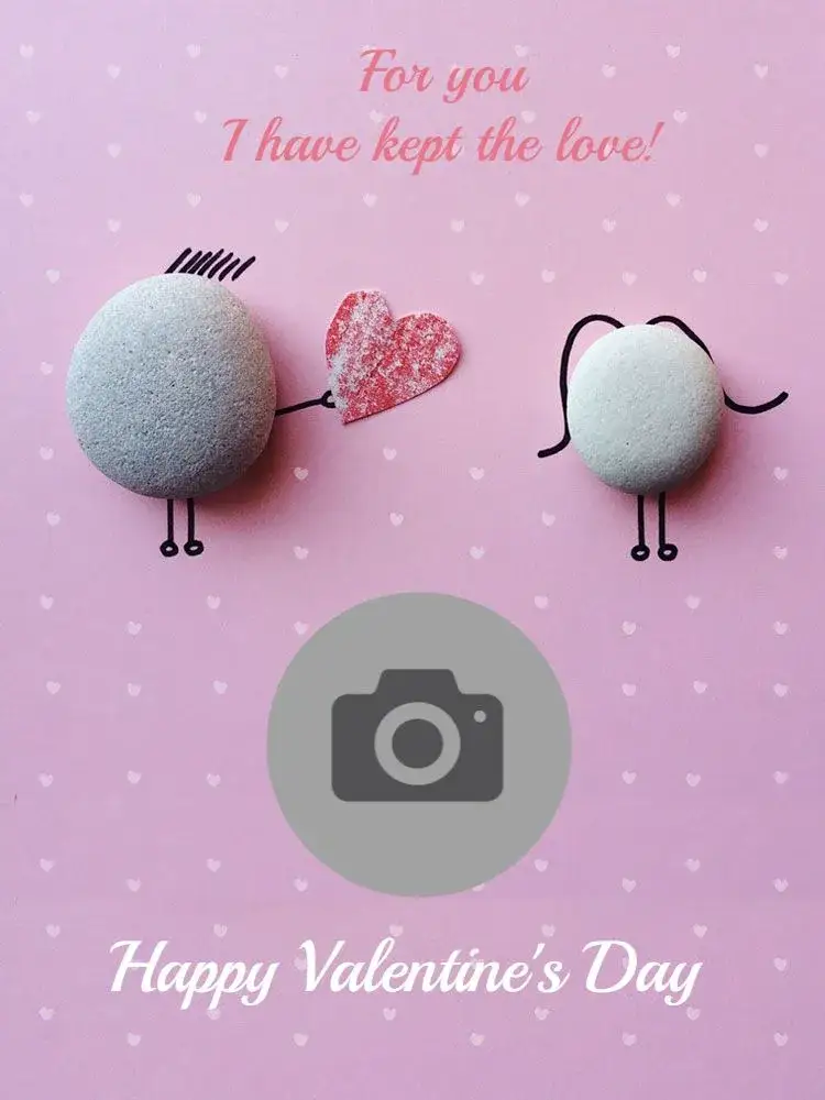 Invitation Valentine's Day Heart Card – Card theme pink, romantic, delicate, sparkle, modern