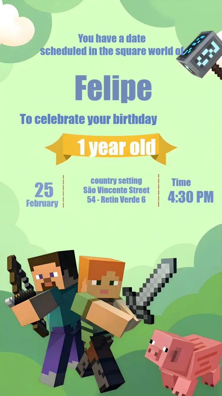 Minecraft invitation