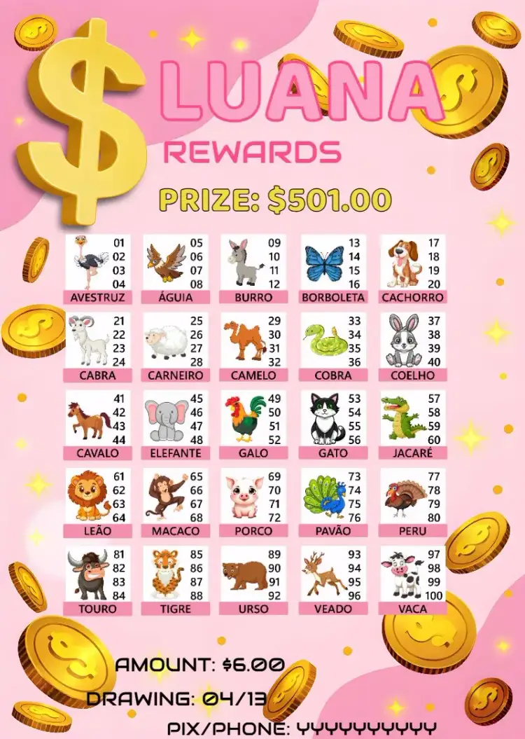 Invitation Raffle Of Animals Awards Animal – Tickets theme colorful, fun, animals, youthful, playful, illustrations
