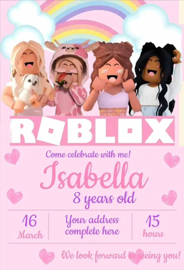 Roblox Girl 3 invitation