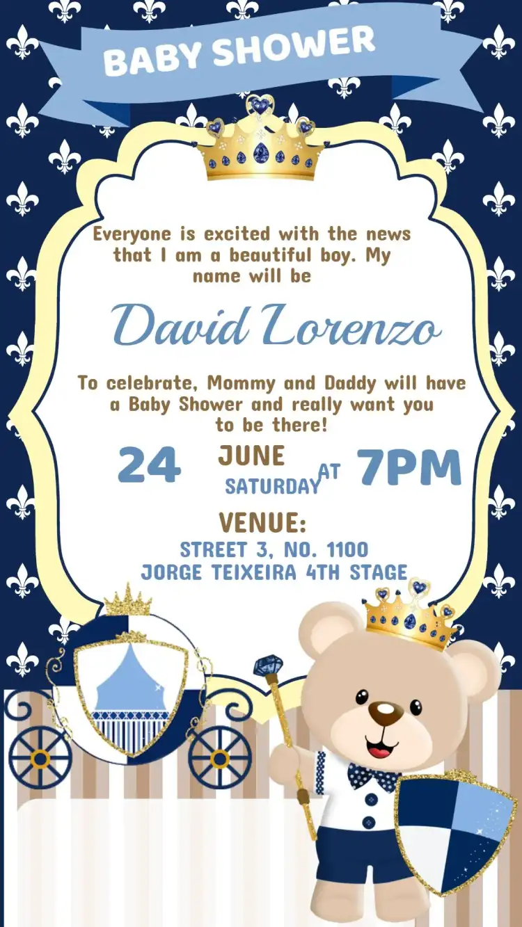 Diaper Shower Invitation