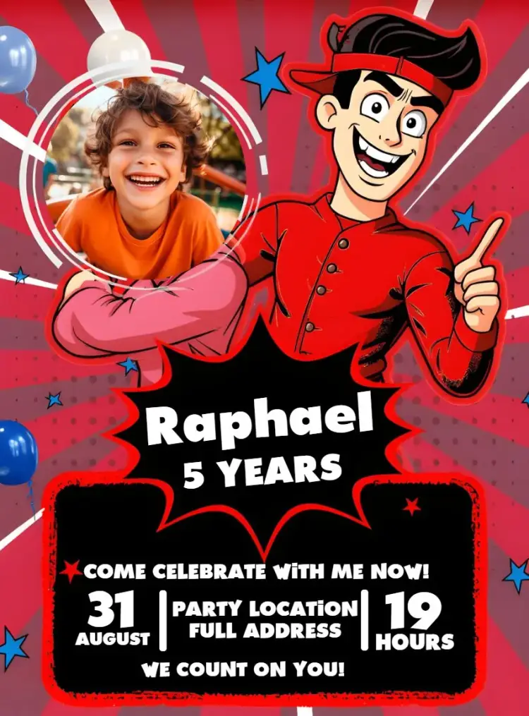 Enaldinho With Photo Youtuber invitation