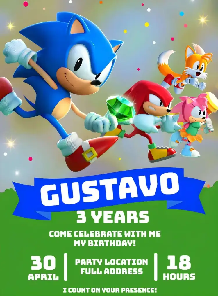 Sonic Forest invitation