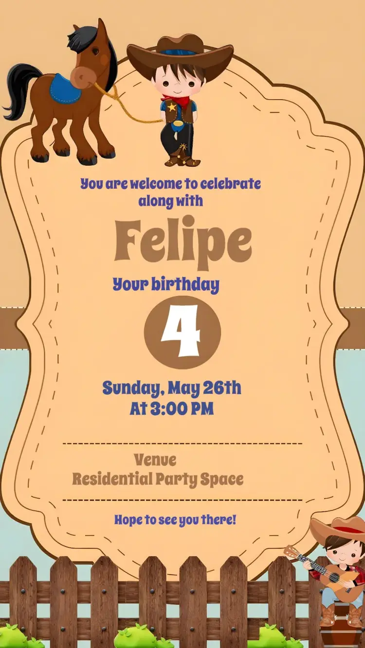 Invite Boaideiro Farm editable and customizable