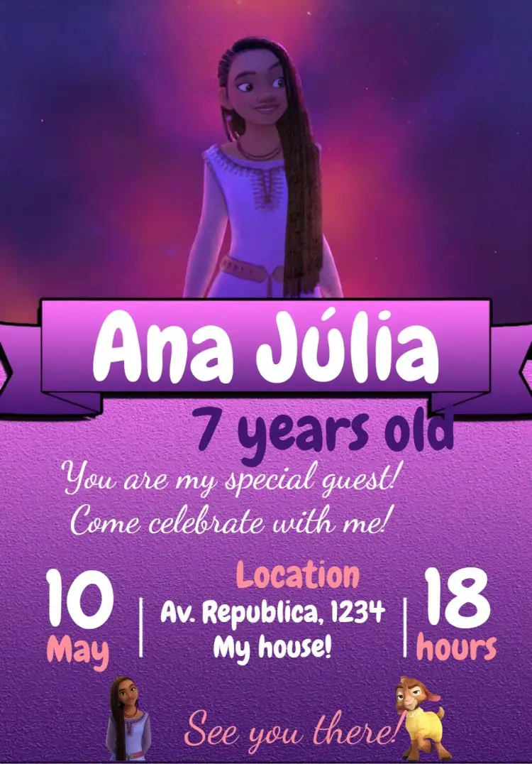 Wish The Power of Lilac Wishes invitation