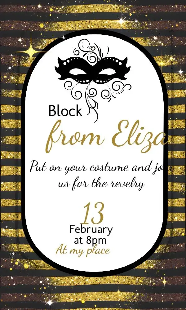 Carnival Folia invitation