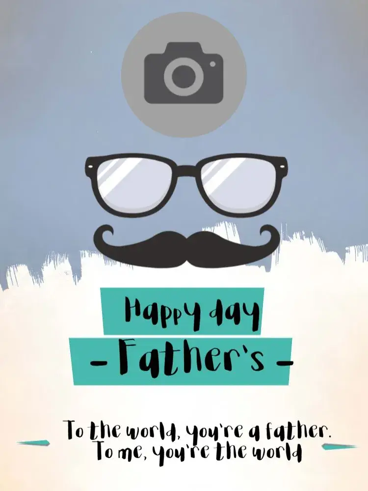 Father's Day Post With Love Photo invitation