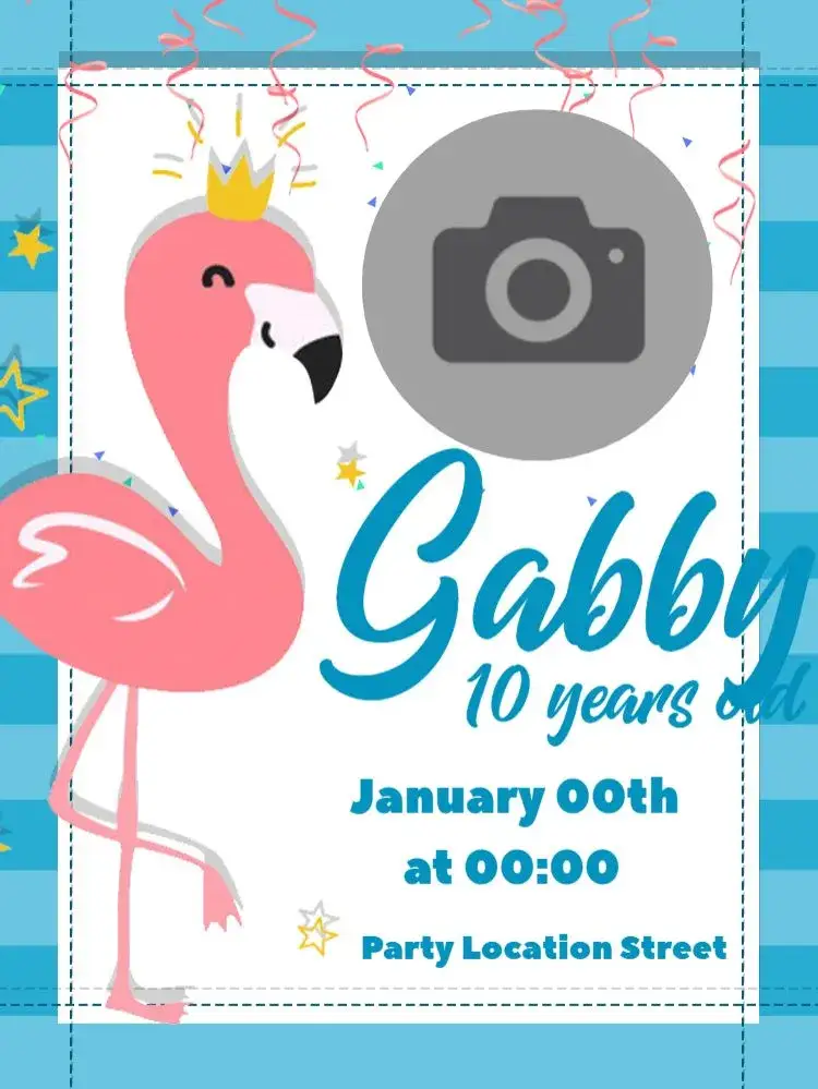 Invitation Flamingo Girl – Kids' Birthday Party theme tropical, modern, delicate, feminine, summer, colorful