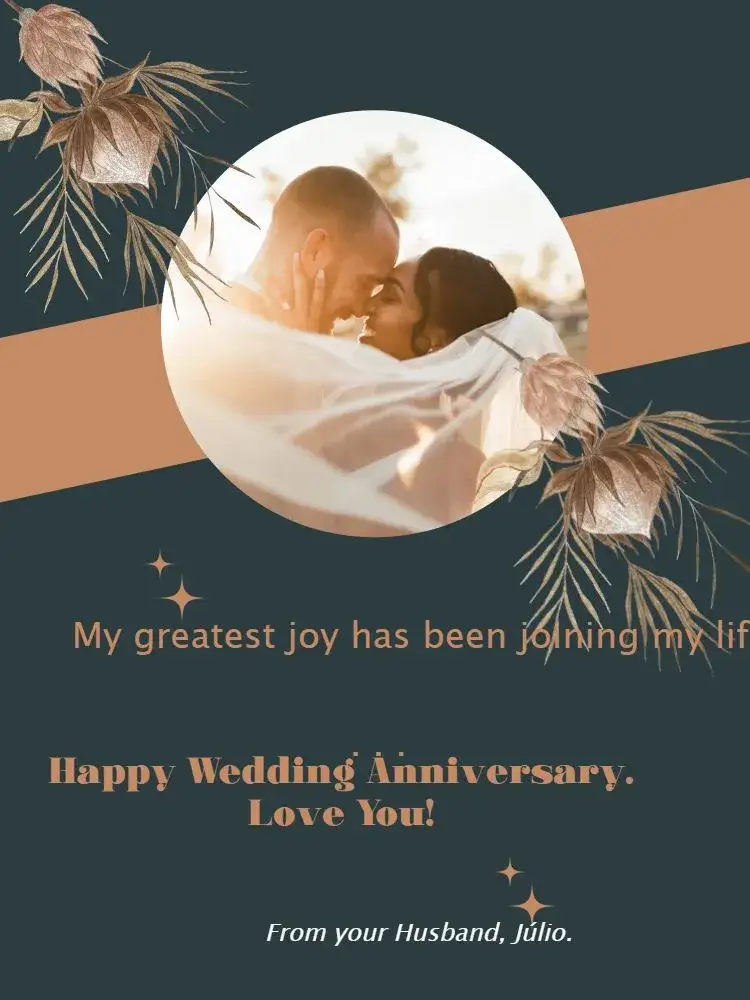 Invitation Wedding Celebration Card For Husband Floral – Card theme floral, elegant, romantic, dark, modern, subtle