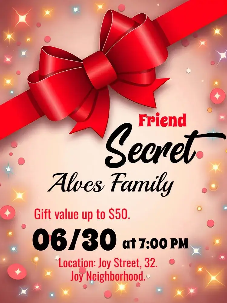For Red Secret Santa invitation