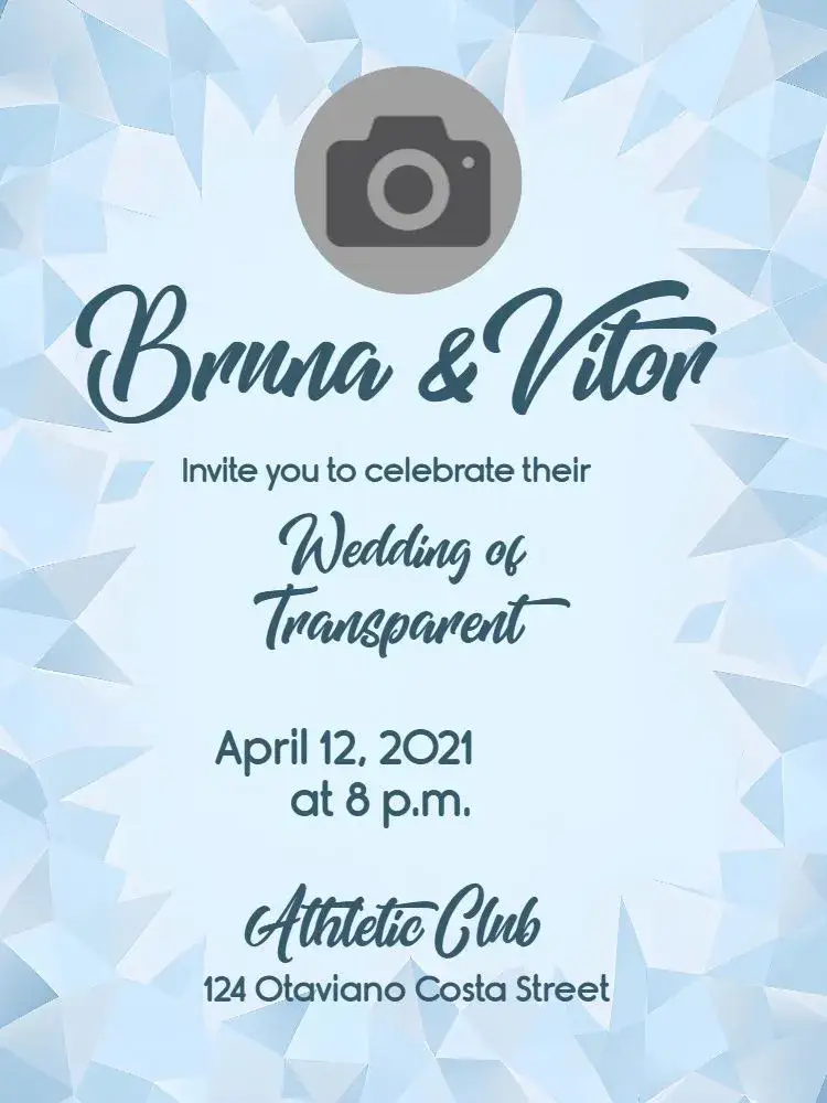 Invitation Crystal Wedding Anniversary Photo – Most searched for theme elegant, modern, minimalist, crystal, neutral, romantic