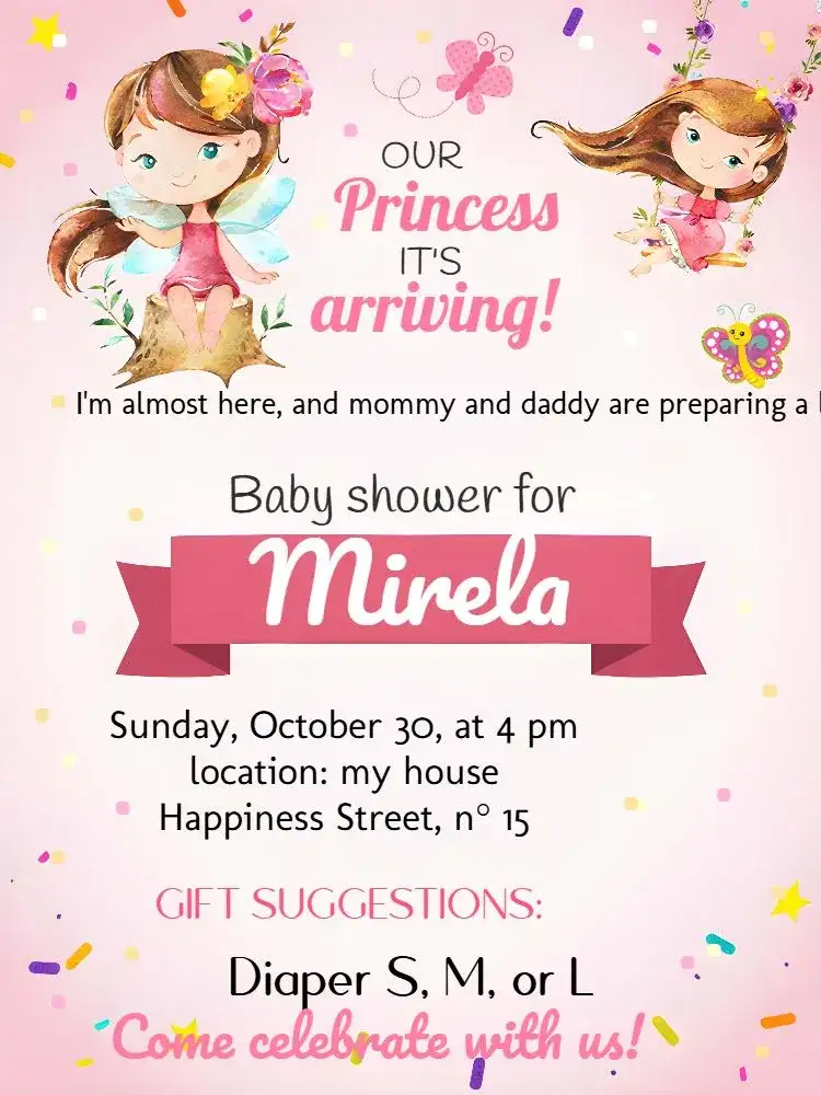 Enchanted Garden Baby Shower Banner