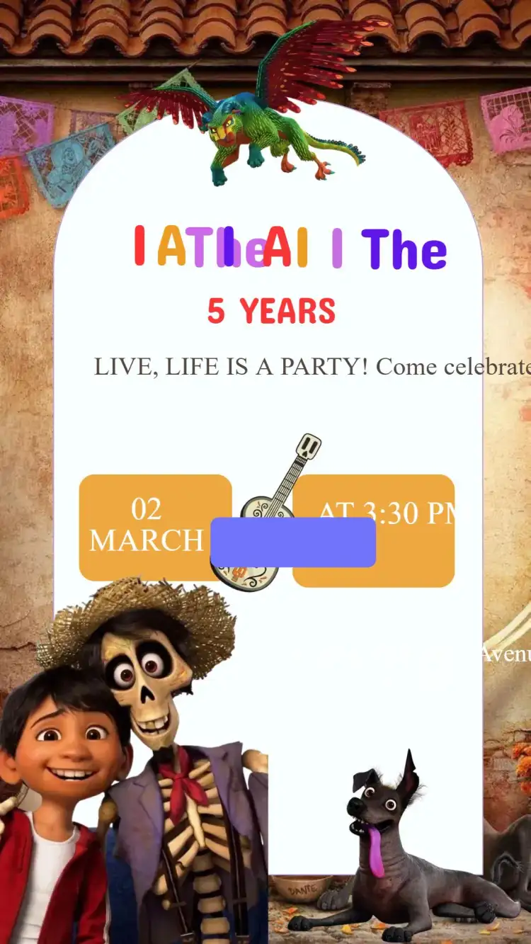 Invitation Birthday Viva A Vida is a Party