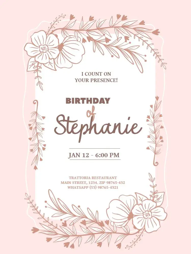 Delicate Elegant Childlike invitation