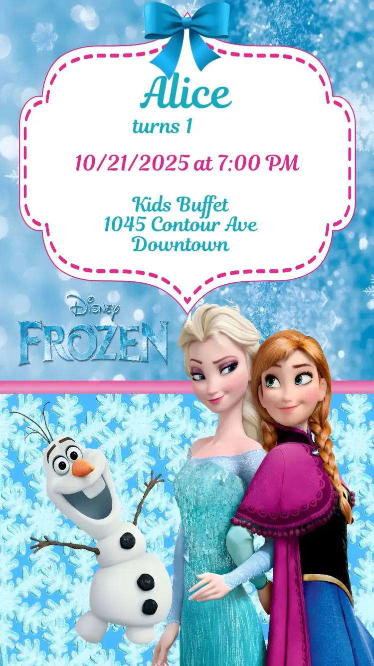 Frozen invitation