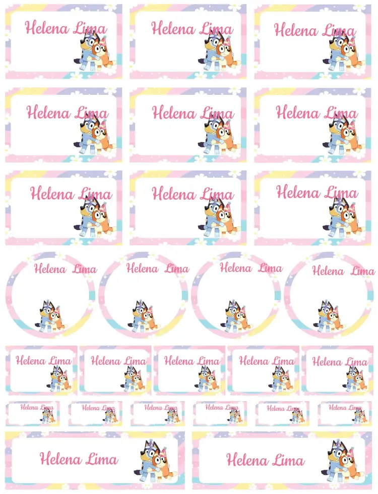 Bluey and Bingo invitation