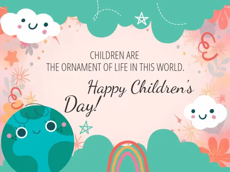 Invitation Children's Day Greetings Card – Commemorative Dates theme colorful, playful, childlike, modern, fun, cheerful