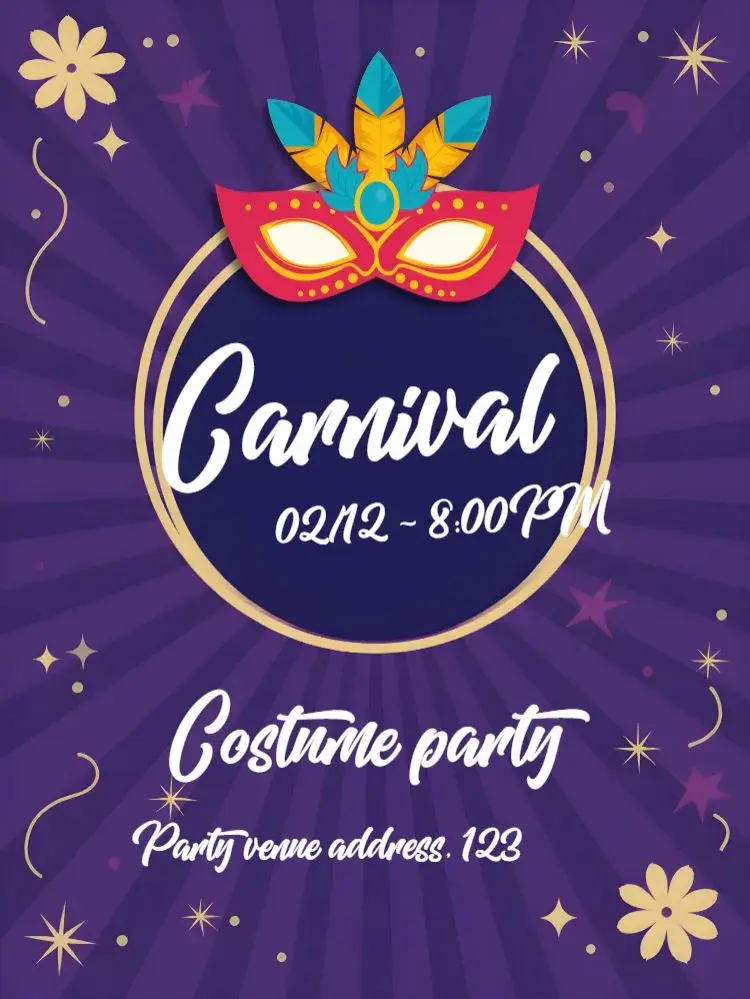 Carnival Ball invitation
