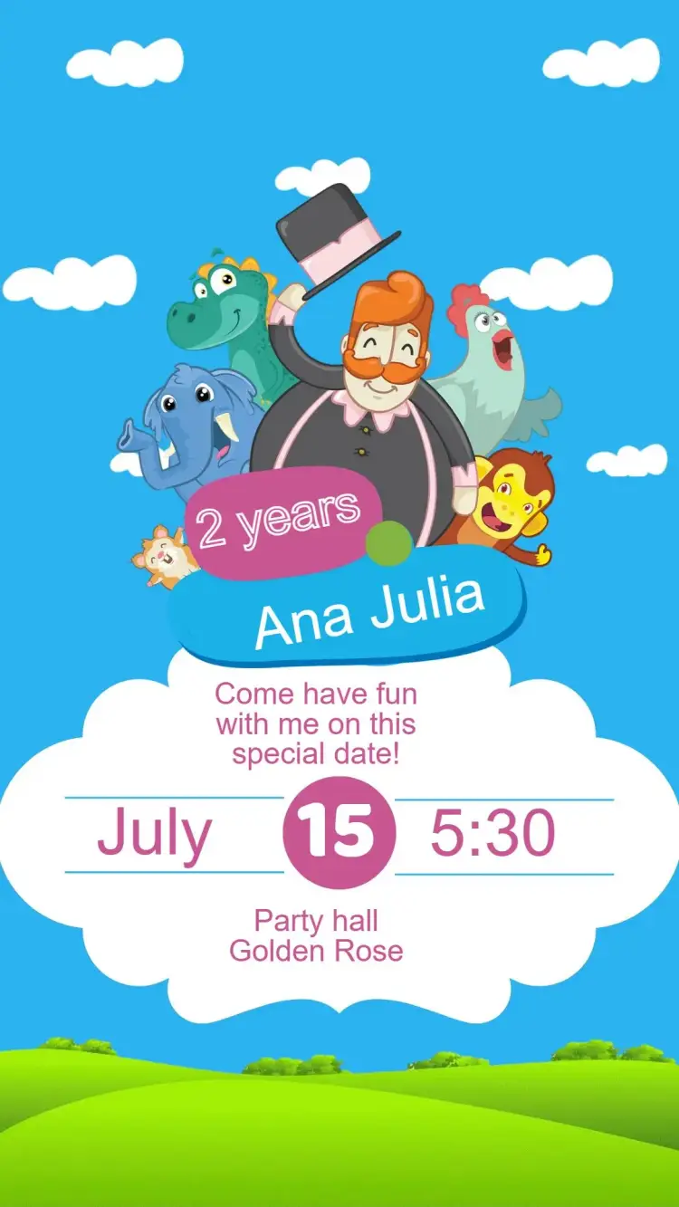 Birthday Invitation Mundo Bita