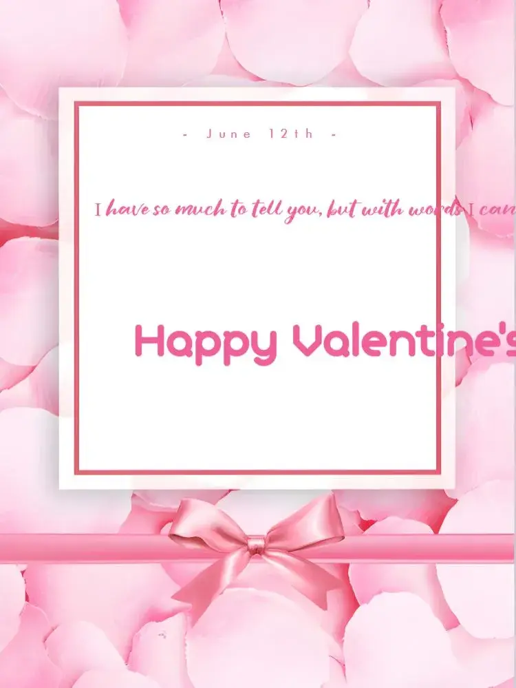 Valentine's Day Post Card invitation