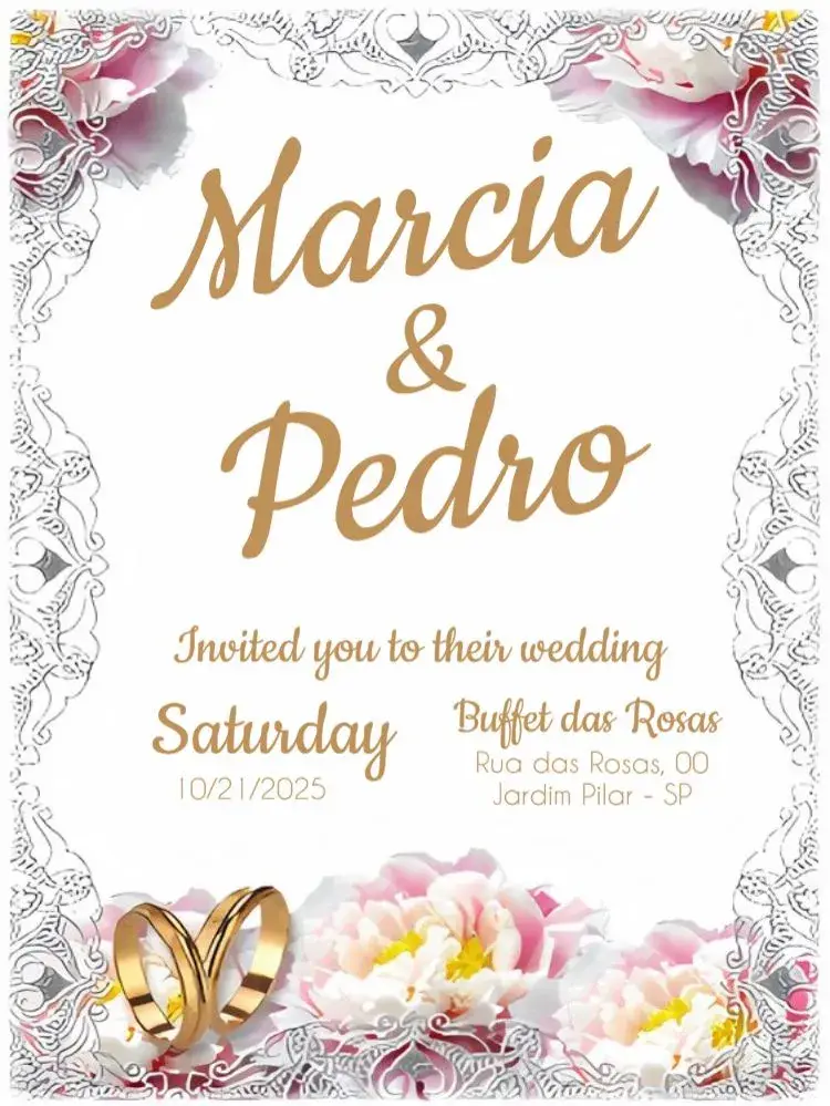 Rustic Wedding Golden Edit invitation